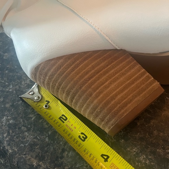 New Altar’d State Slouchy Lauren White Cowboy Boots - Picture 10 of 10